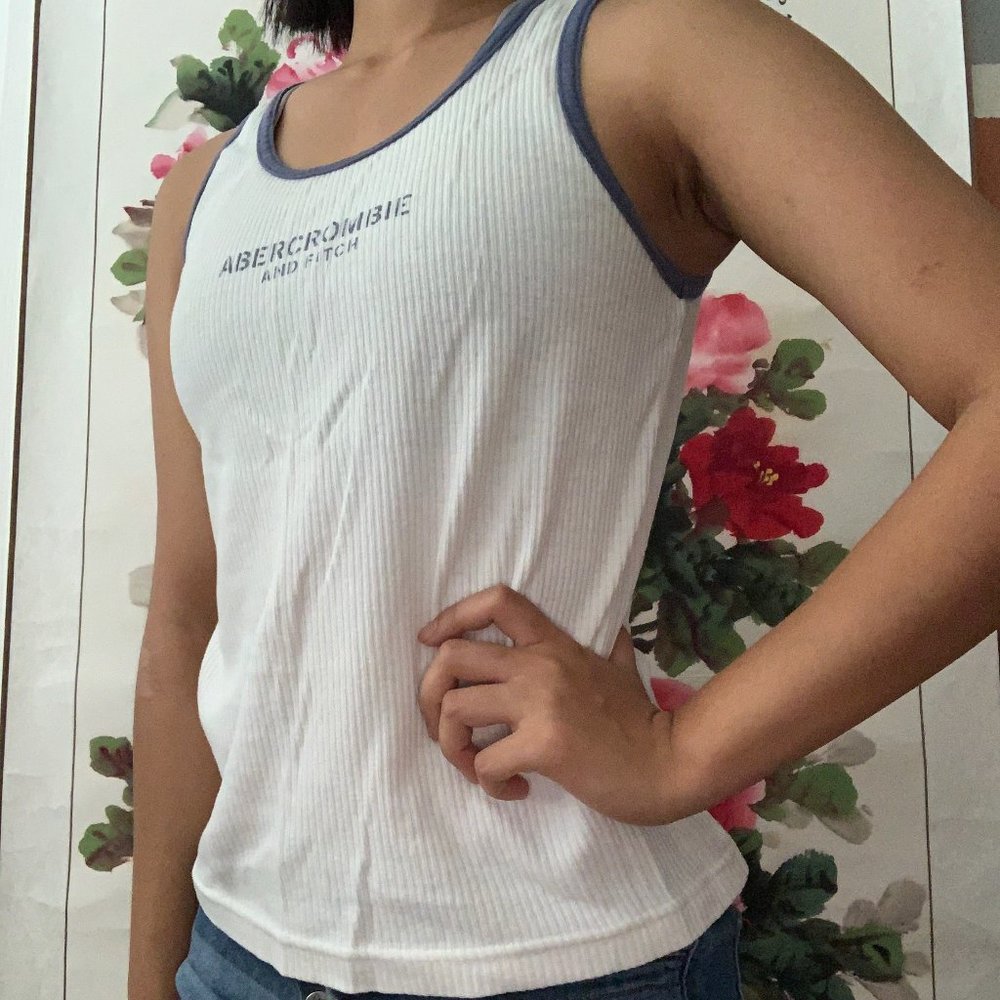 Abercrombie & Fitch vintage white ribbed tank